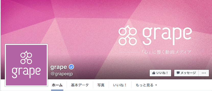 grape Facebookページ（2016年6月月間データ）